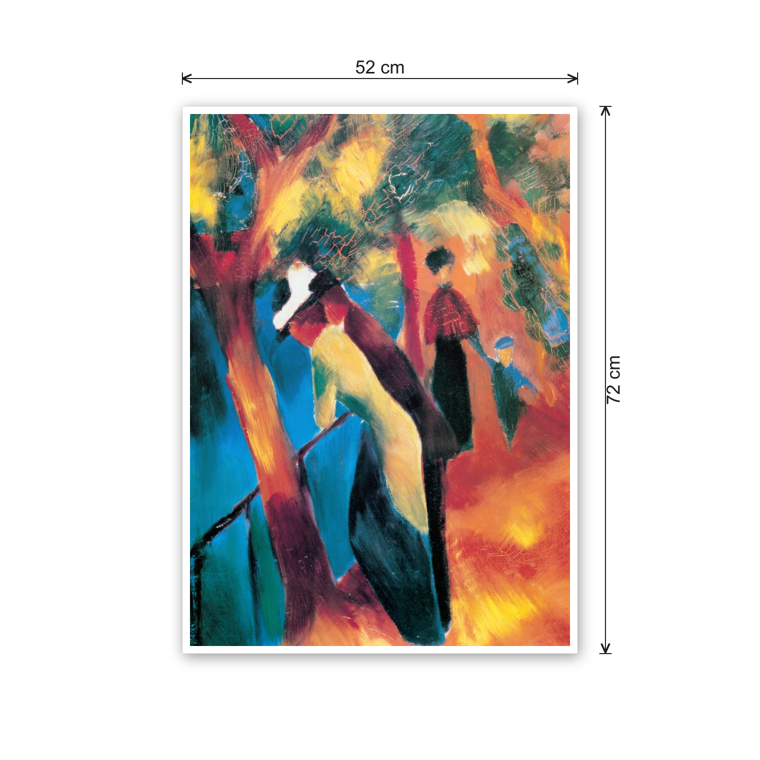 Homage to Macke - Sunlit cm 50x70 - misure