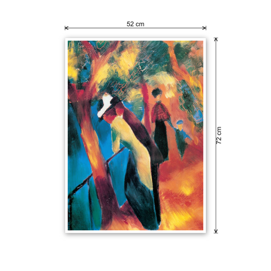 Homage to Macke - Sunlit cm 50x70 - misure