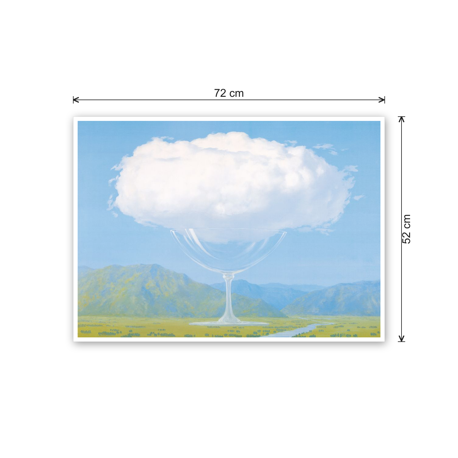 Homage to Magritte - La Corde Sensible cm 70x50 - misure