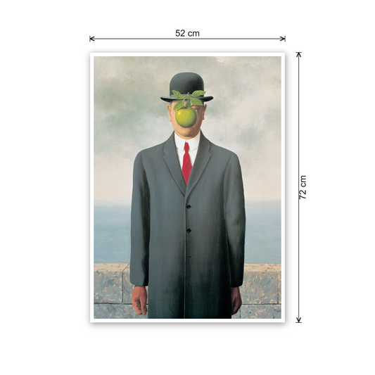 Homage to Magritte - Les Fils De l'Homme cm 50x70 - misure