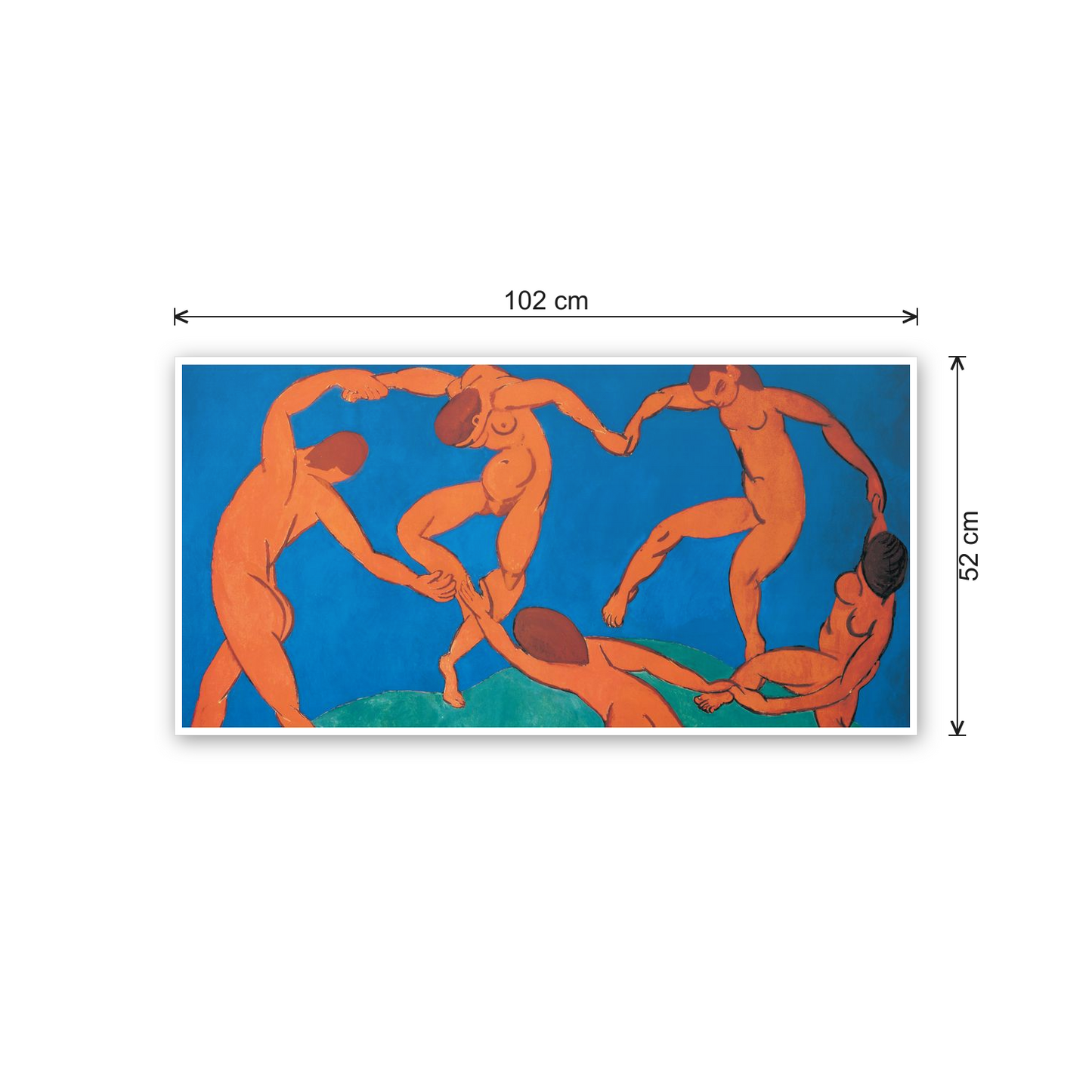 Homage to Matisse - La dance cm 100x50 - misure