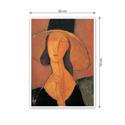 Homage to Modigliani - Jeanne Hebuterne cm 50x70 - misure