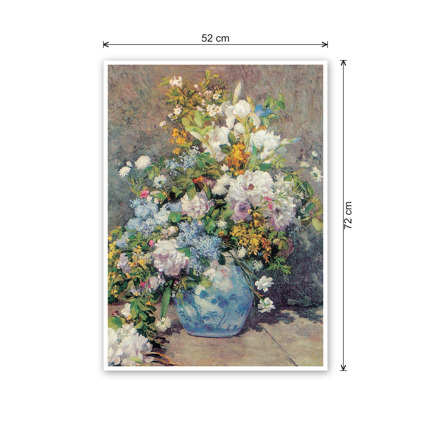 Homage to Renoir - Spring Flowers cm 50x70 - misure