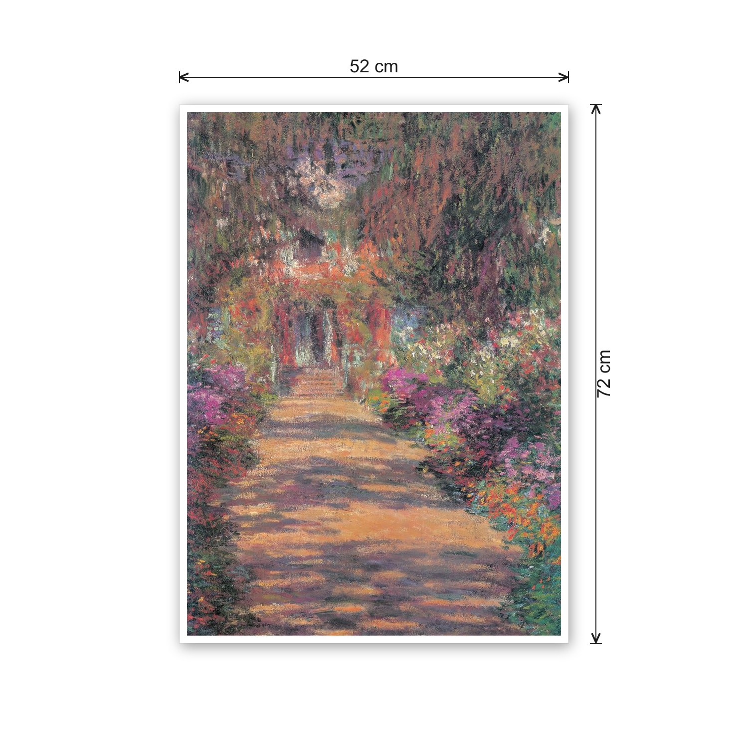 Homage to Monet - Une Alle Du Jardin De Giverny cm 50x70 - misure