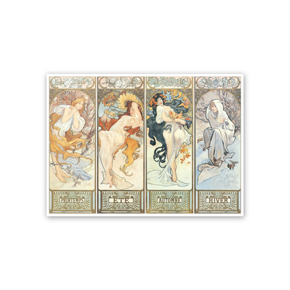 Homage to Mucha - Les Saisons, 1897 cm 70x50