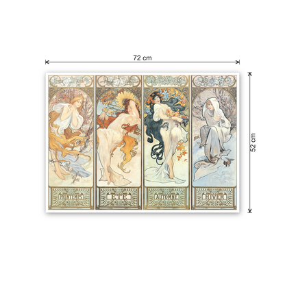 Homage to Mucha - Les Saisons, 1897 cm 70x50 - misure