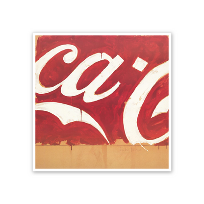 Homage to Schifano - Coke cm 50x50