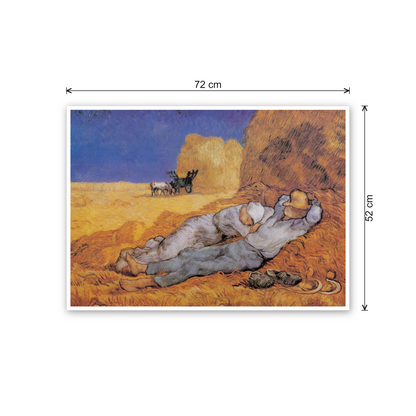 Homage to Van Gogh - The Afternoon Siesta cm 70x50 - misure