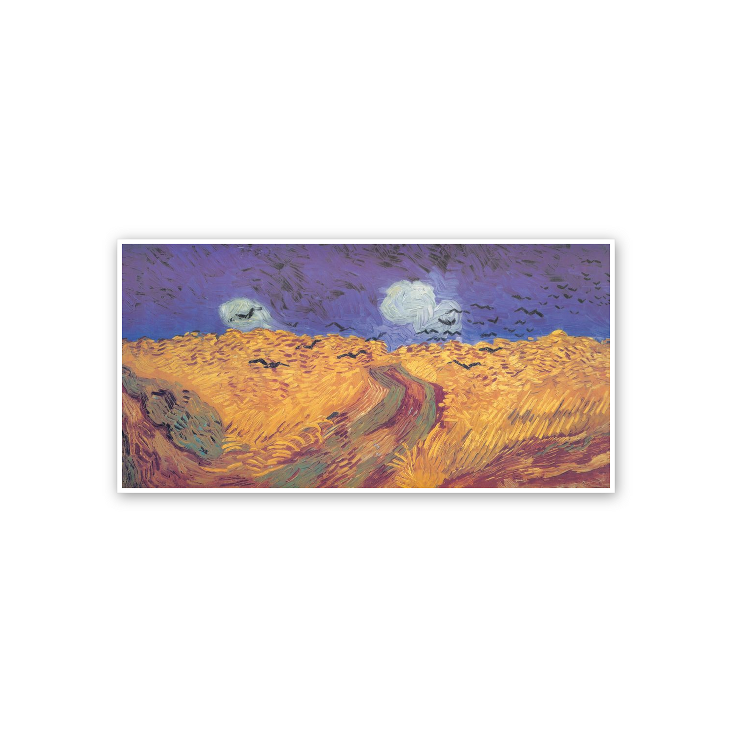 Homage to Van Gogh - Weatfield With Crows cm 100x50