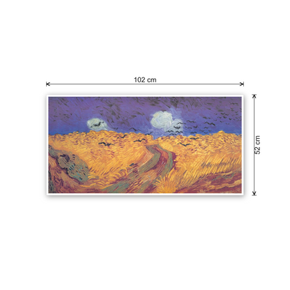Homage to Van Gogh - Weatfield With Crows cm 100x50 - misure