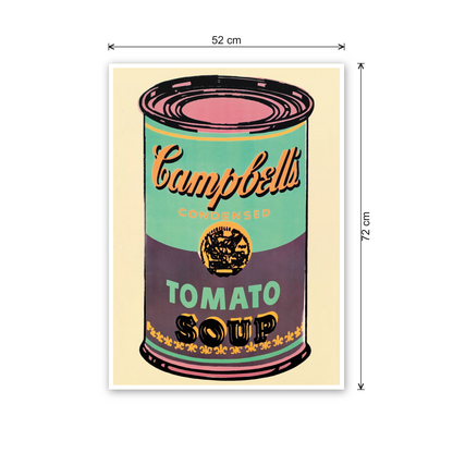 Homage to Warhol - Campbell's Soup Can, 1965 cm 50x70 - misure