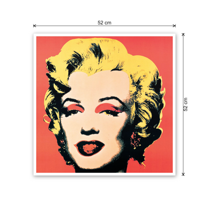 Homage to Warhol - Marilyn, 1967 cm 50x50 - misure