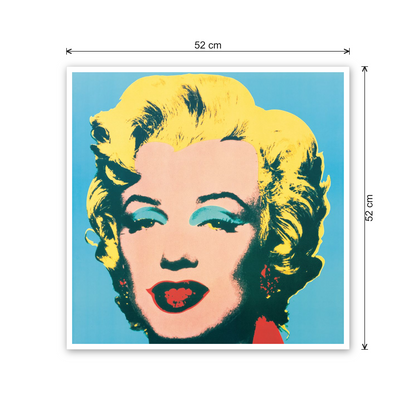 Homage to Warhol - Marilyn, 1967 cm 50x50 - misure
