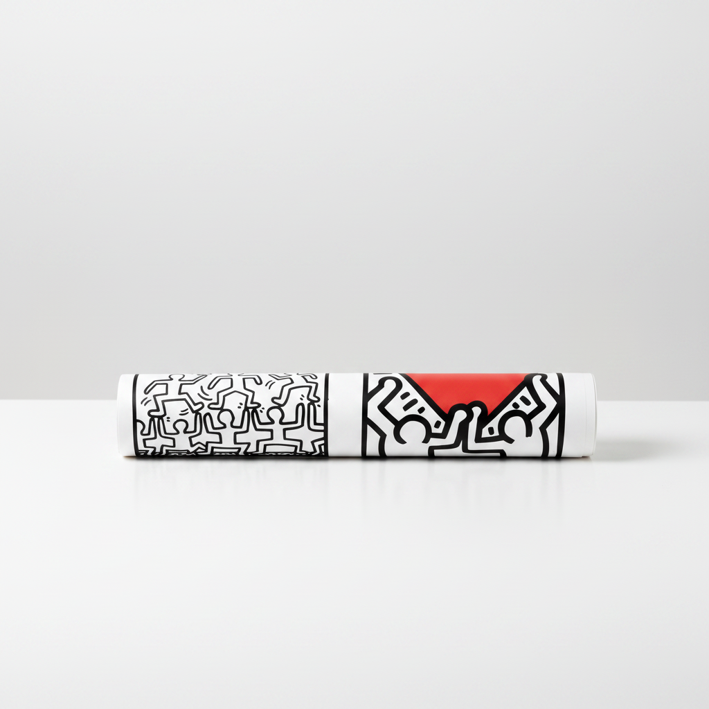 Homage to Haring - Untitled - cm 102x52 - Poster