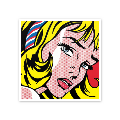 Homage to Lichtenstein - Girl With Hair Ribbon, 1965 cm 50x50