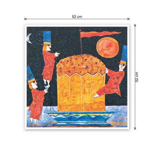 Homage to Musante - The Panettone cm 50x50 - misure