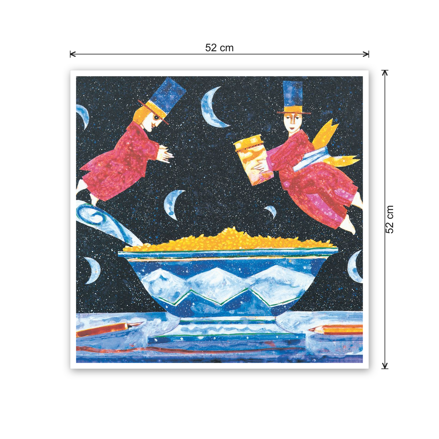 Homage to Musante - Risotto Alla Milanese cm 50x50 - misure