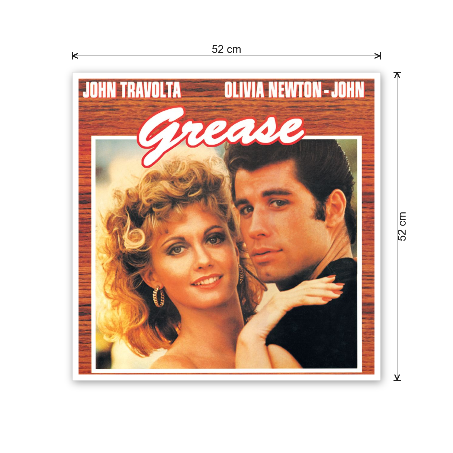 Homage to Grease cm 50x50 - misure