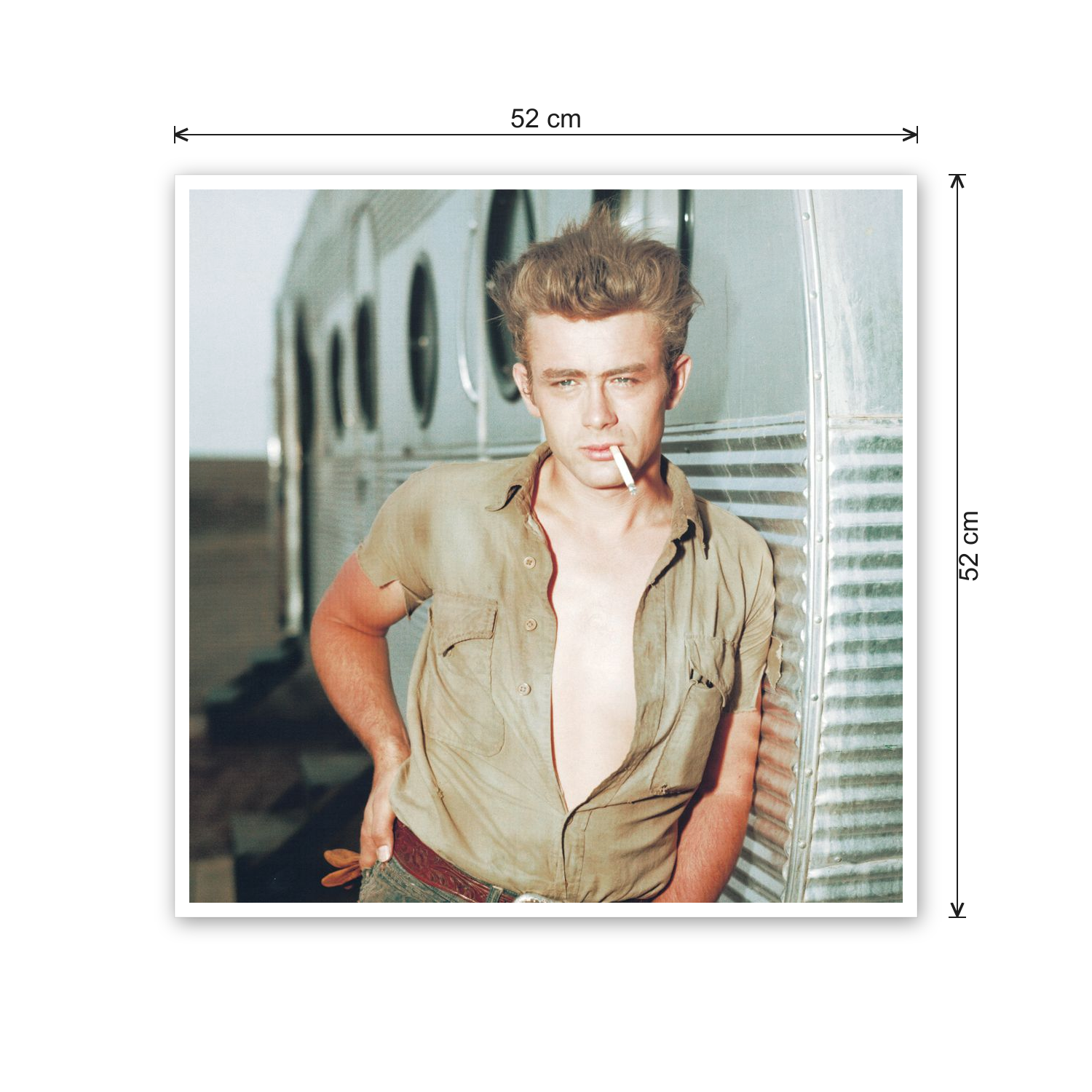 James Dean cm 50x50 - misure