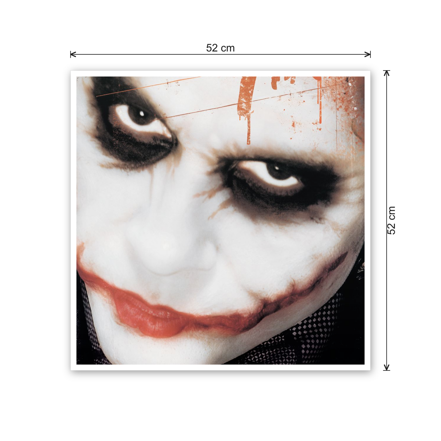 Homage to The Dark Knight (Joker) cm 50x50 - misure