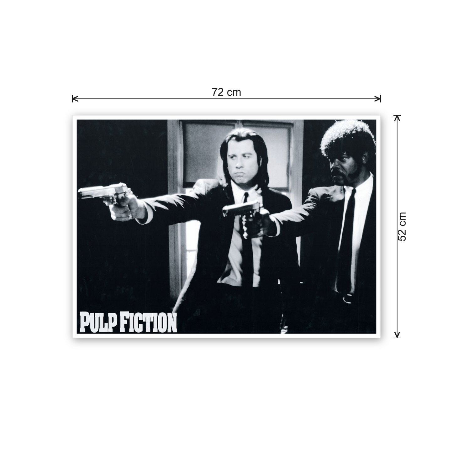 Homage to Pulp Fiction cm 70x50 - misure