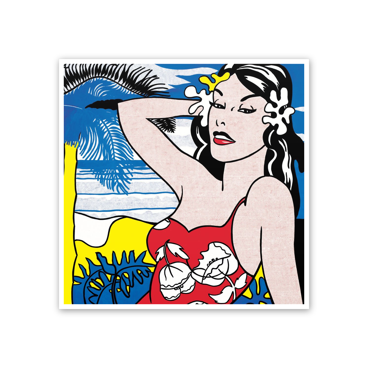 Homage to Lichtenstein - Aloha cm 50x50