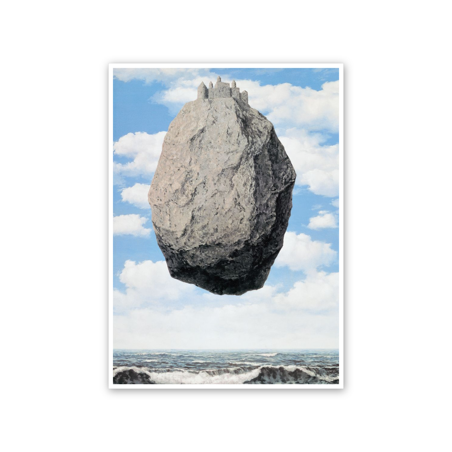 Homage to Magritte - Les Chateaux Des Pyrenees cm 50x70