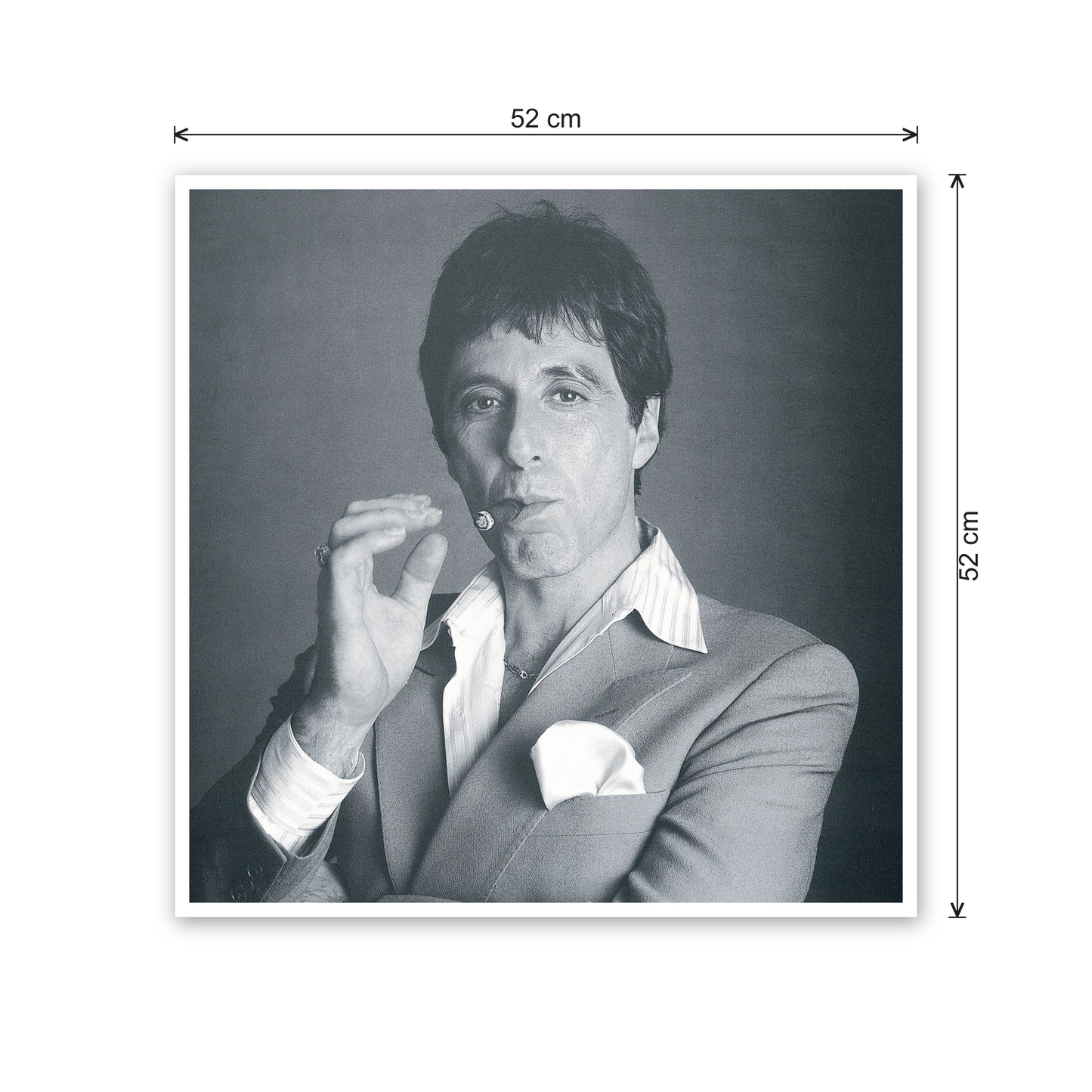 Al Pacino cm 50x50 - misure