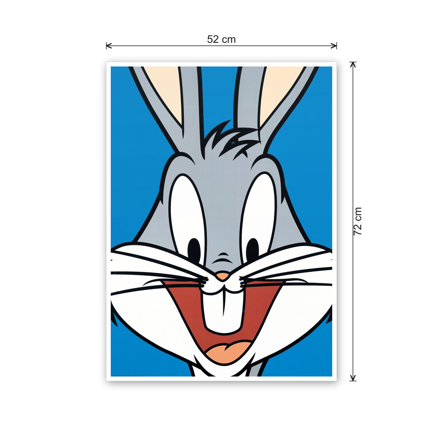 Homage to Bugs Bunny cm 50x70 - misure