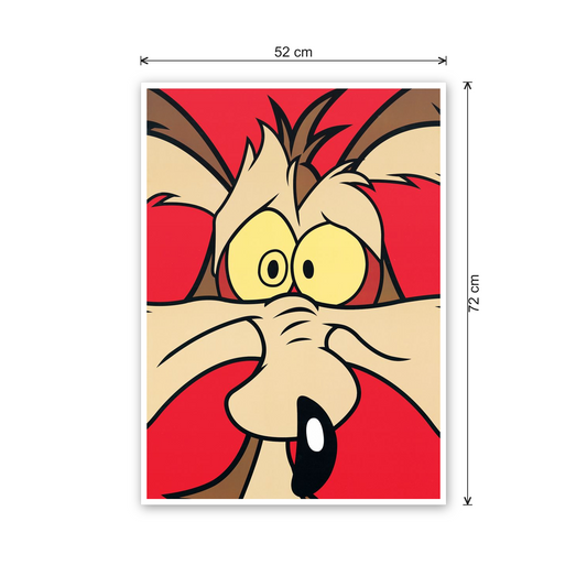 Homage to Wile E. Coyote cm 50x70 - misure