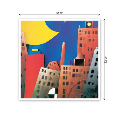 Homage to Tadini - Italian city cm 50x50 - misure
