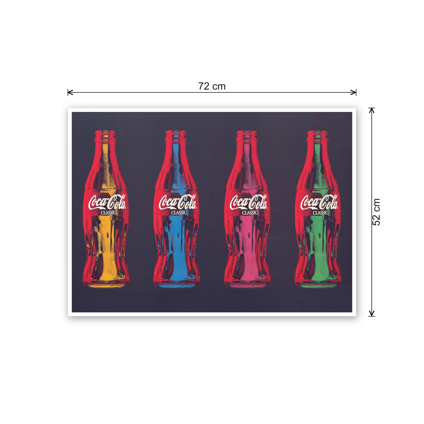 Pop art Coke cm 70x50 - misure