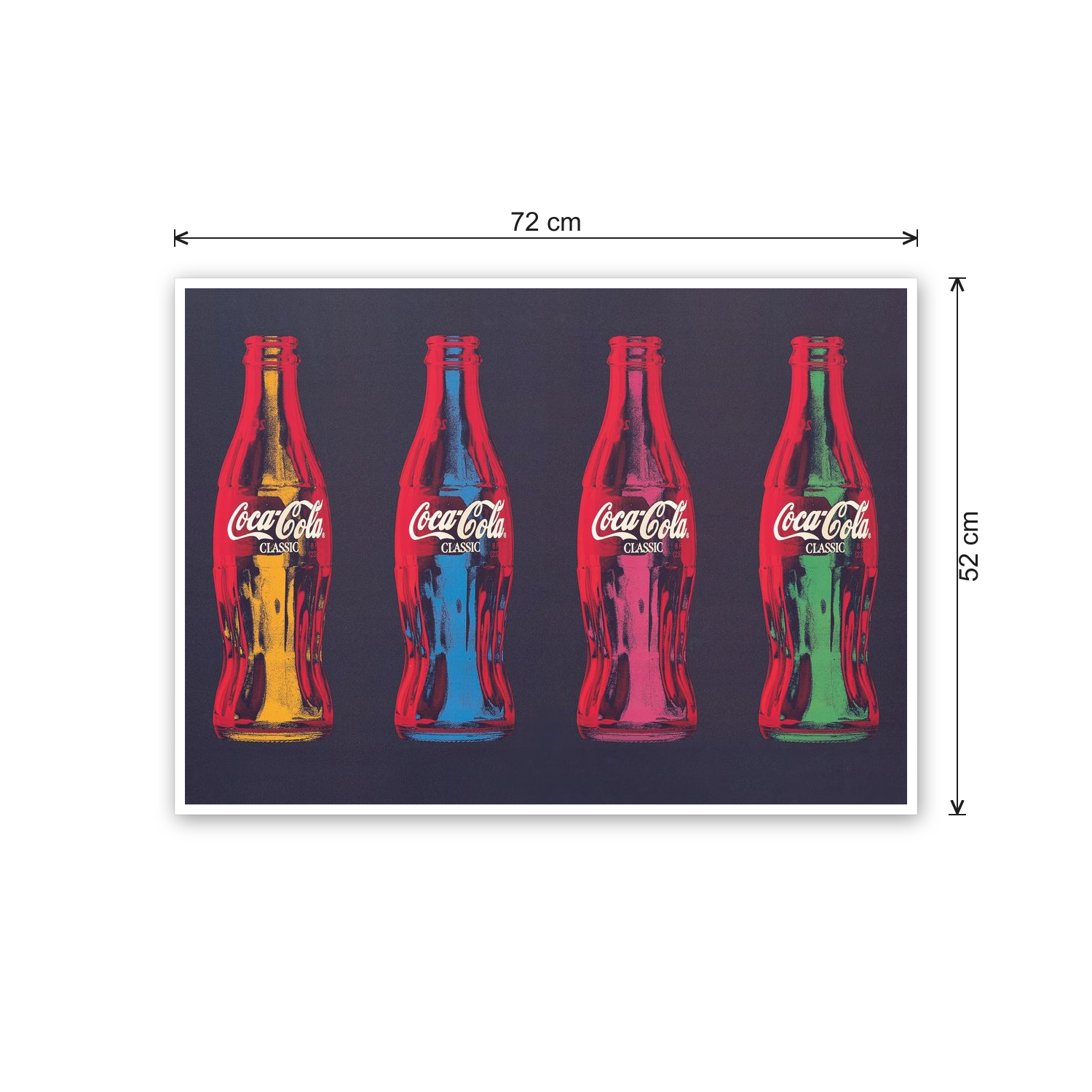 Pop art Coke cm 70x50 - misure