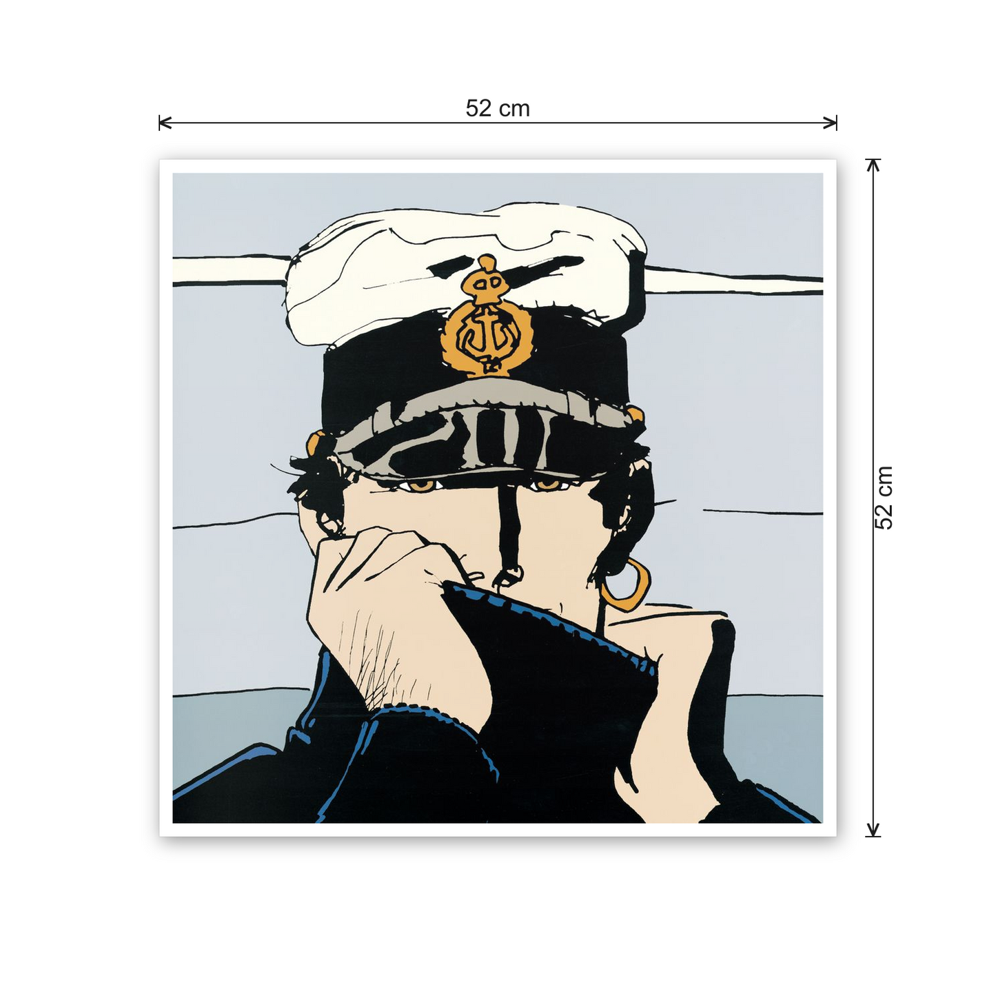 Homage to Corto Maltese - Dior cm 50x50 - misure