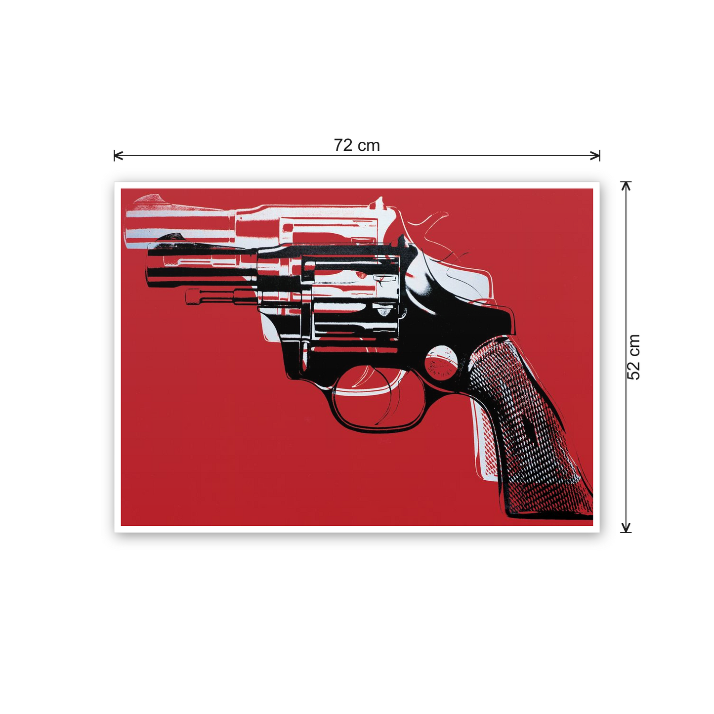 Homage to Warhol - Guns, 81-82 cm 70x50 - misure