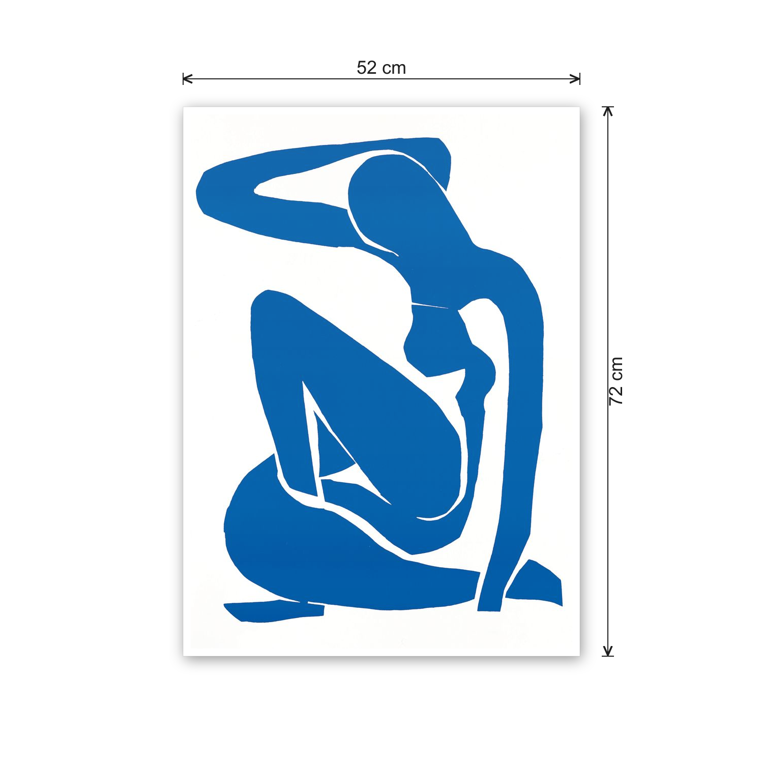 Homage to Matisse - Nu Blue I 1952 cm 50x70 - misure