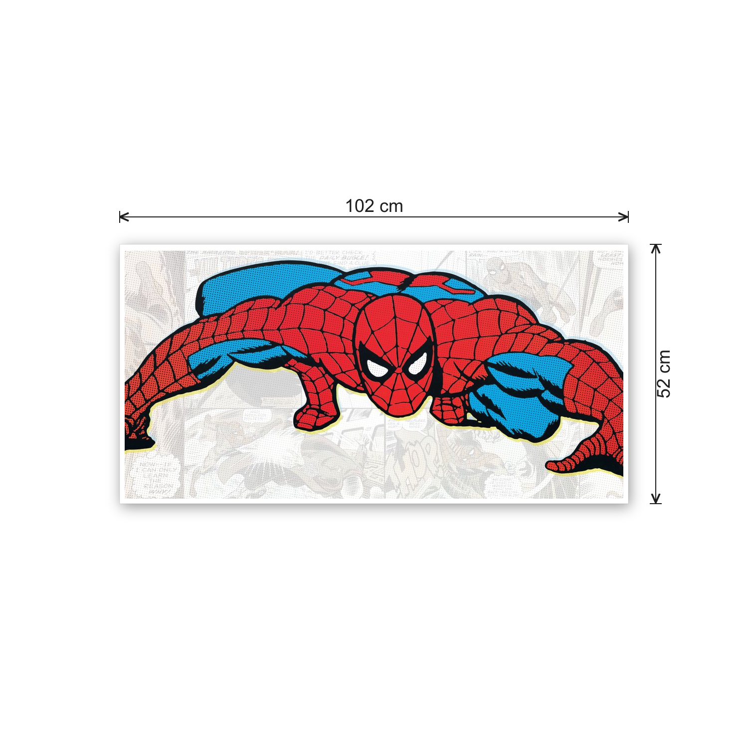 Homage to Spiderman cm 100x50 - misure
