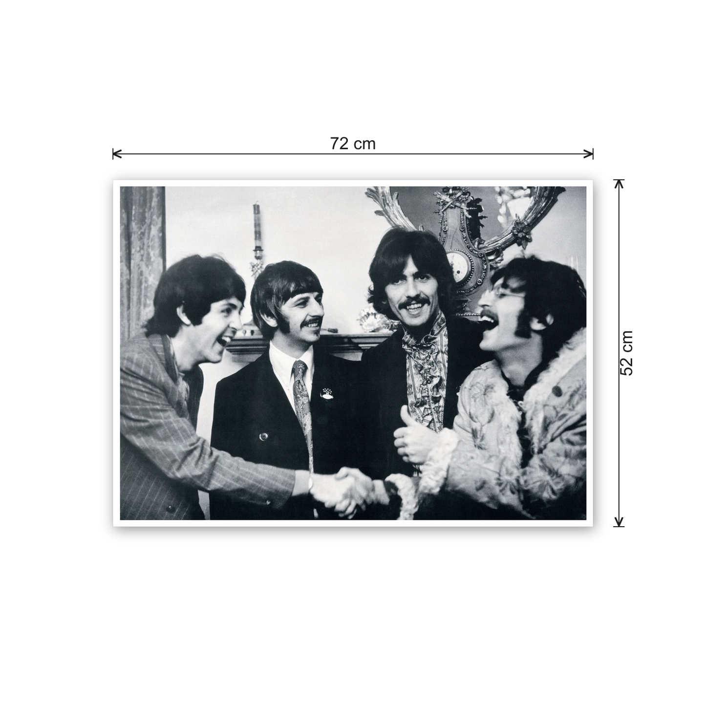 The Beatles cm 70x50 - misure