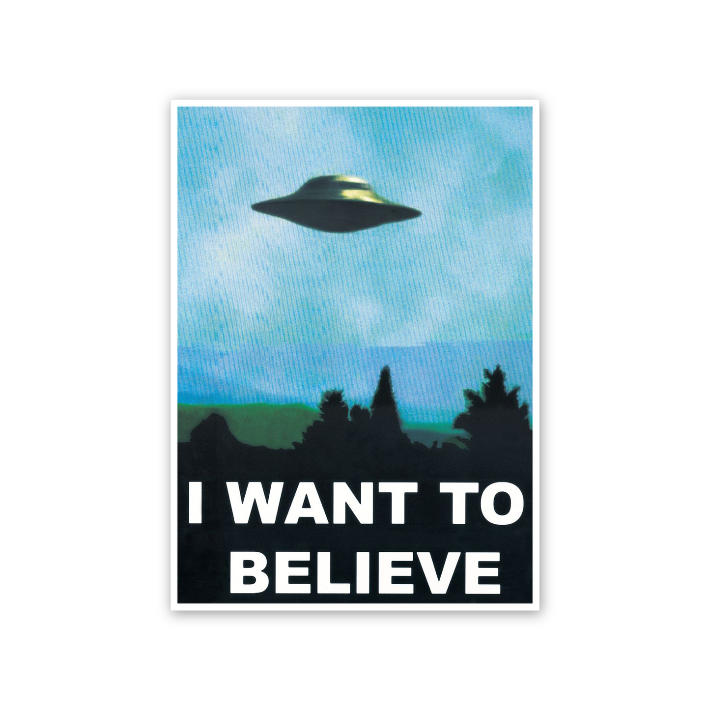 UFO, I Want to Believe cm 50x70