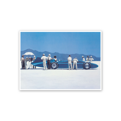 Homage to Vettriano - Bluebird At Bonneville cm 70x50