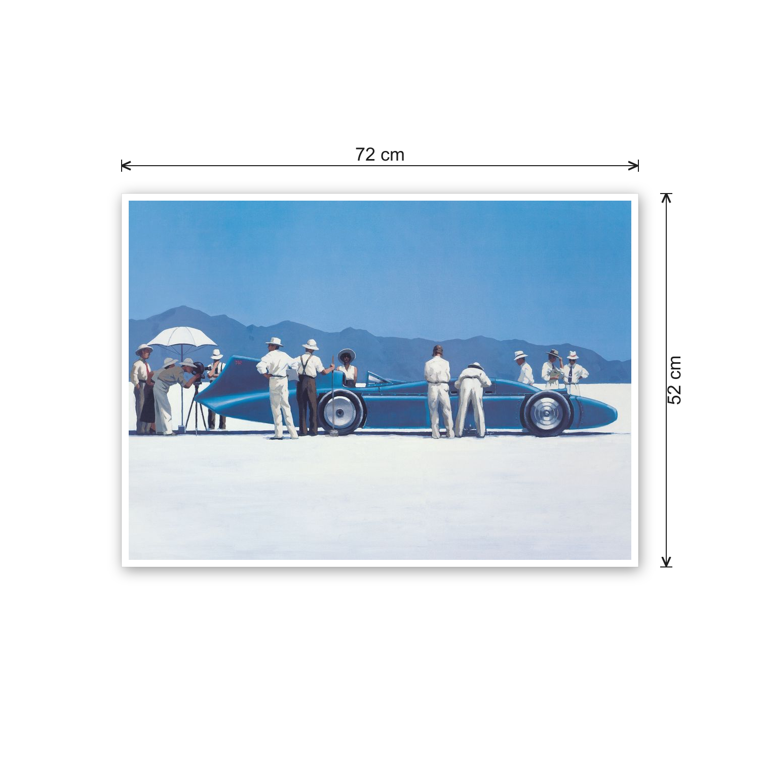 Homage to Vettriano - Bluebird At Bonneville cm 70x50 - misure