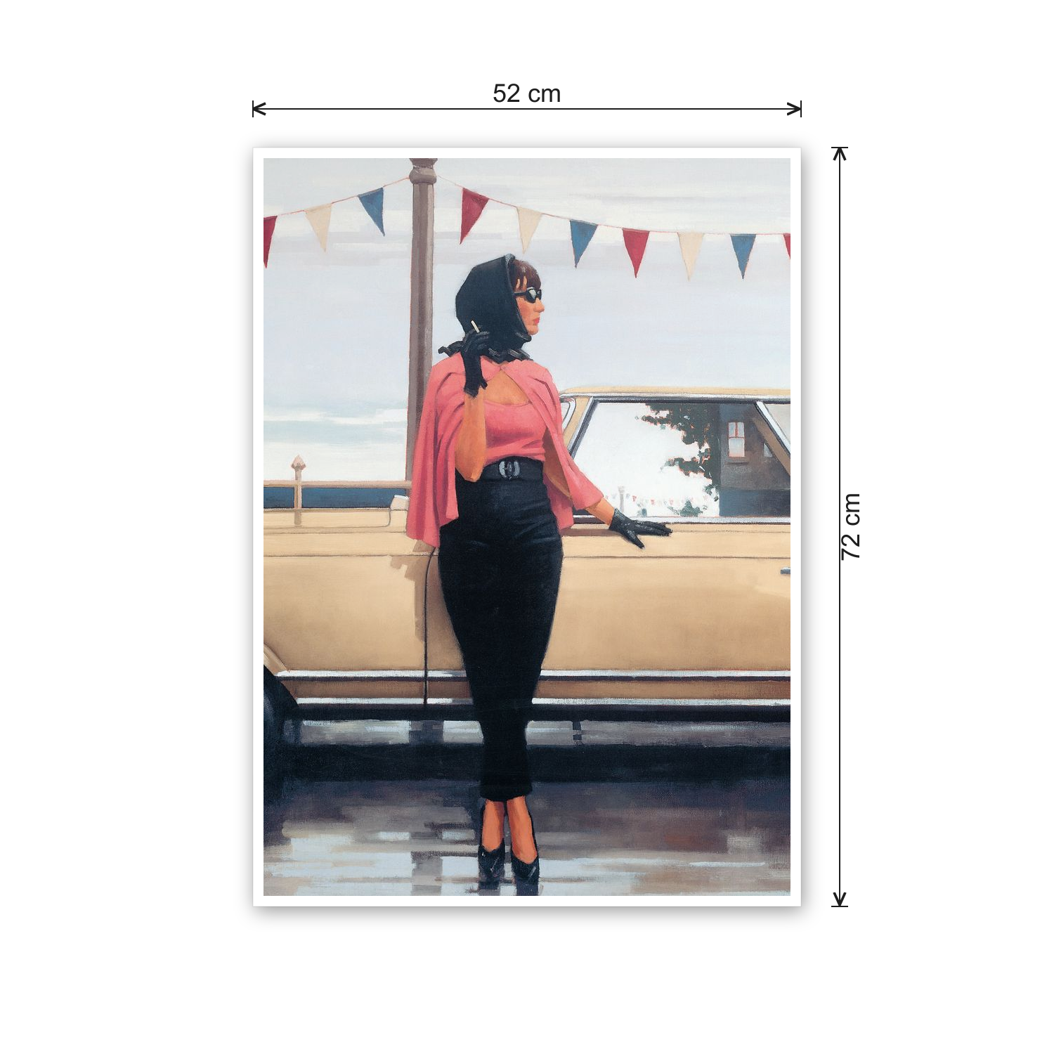 Homage to Vettriano - Suddenly One Summer cm 50x70 - misure