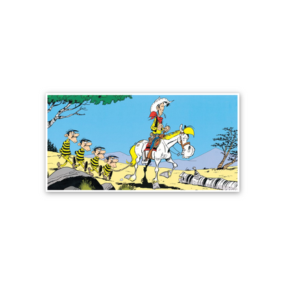 Homage to Lucky Luke e Les Daltons cm 100x50