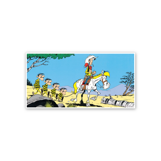 Homage to Lucky Luke e Les Daltons cm 100x50