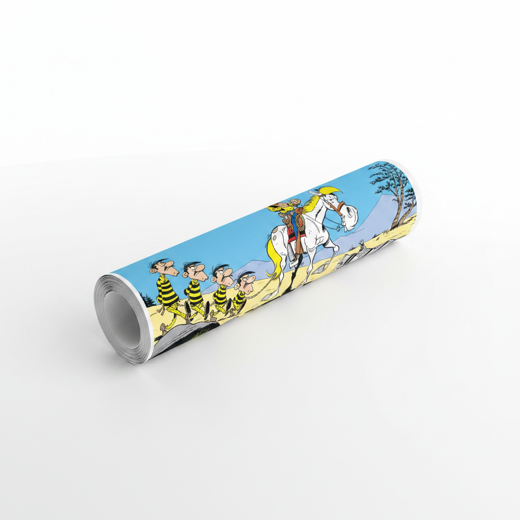 Homage to Lucky Luke e Les Daltons - cm 102x52 - Poster