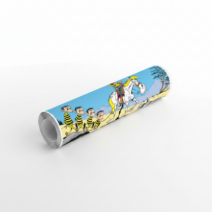Homage to Lucky Luke e Les Daltons - cm 102x52 - Poster