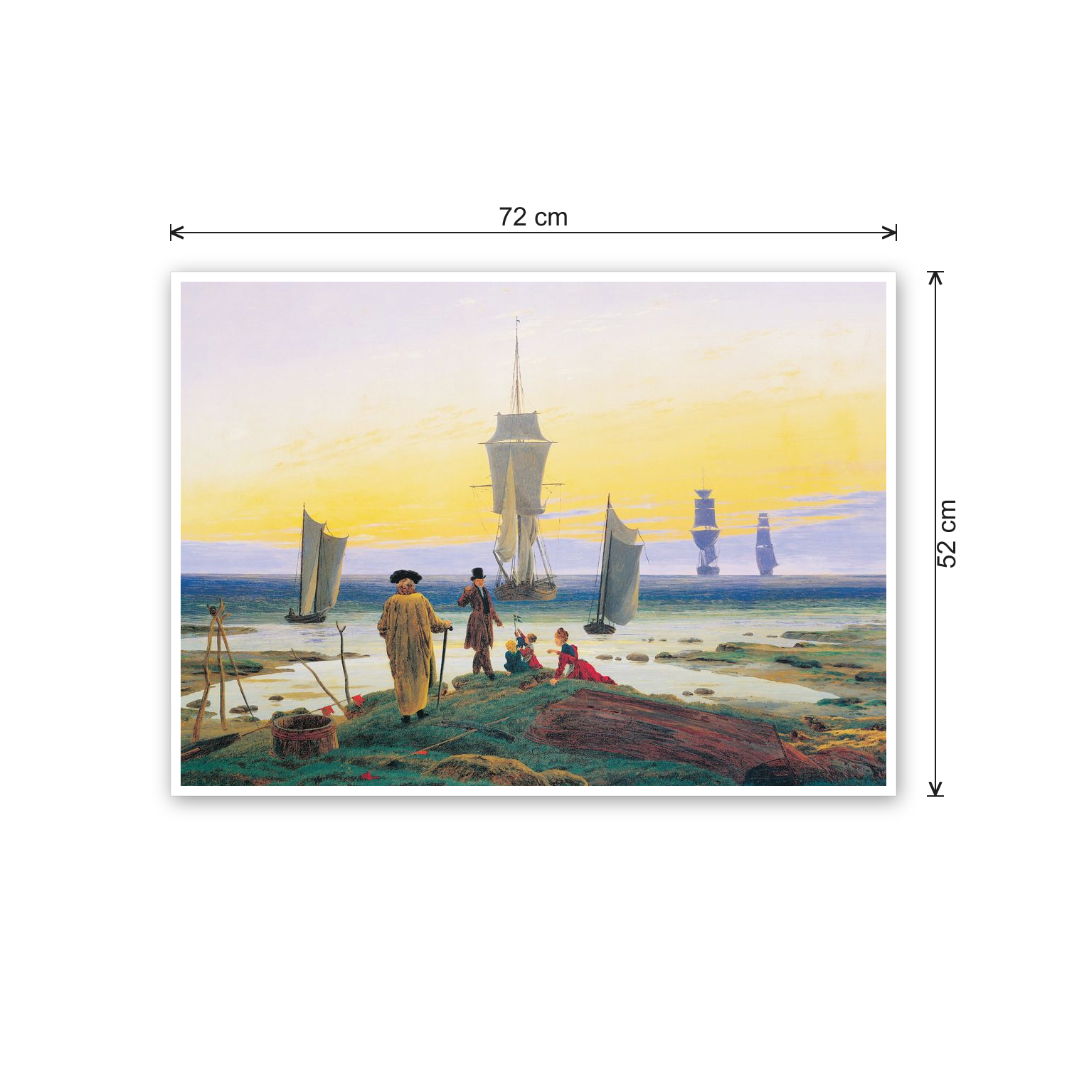 Homage to Friedrich - The Stages of Life cm 70x50 - misure