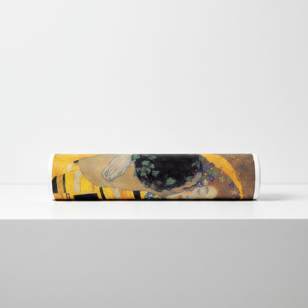 Homage to Klimt - The kiss - cm 52x52 - Poster