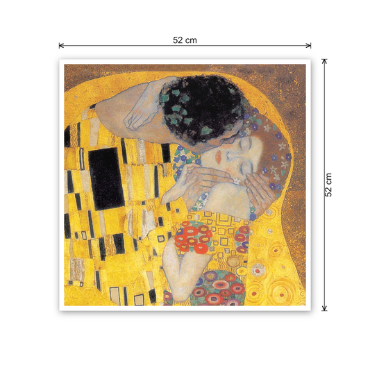 Homage to Klimt - The kiss cm 50x50 - misure