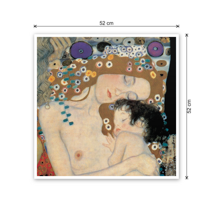Homage to Klimt - The Three Ages of Woman cm 50x50 - misure